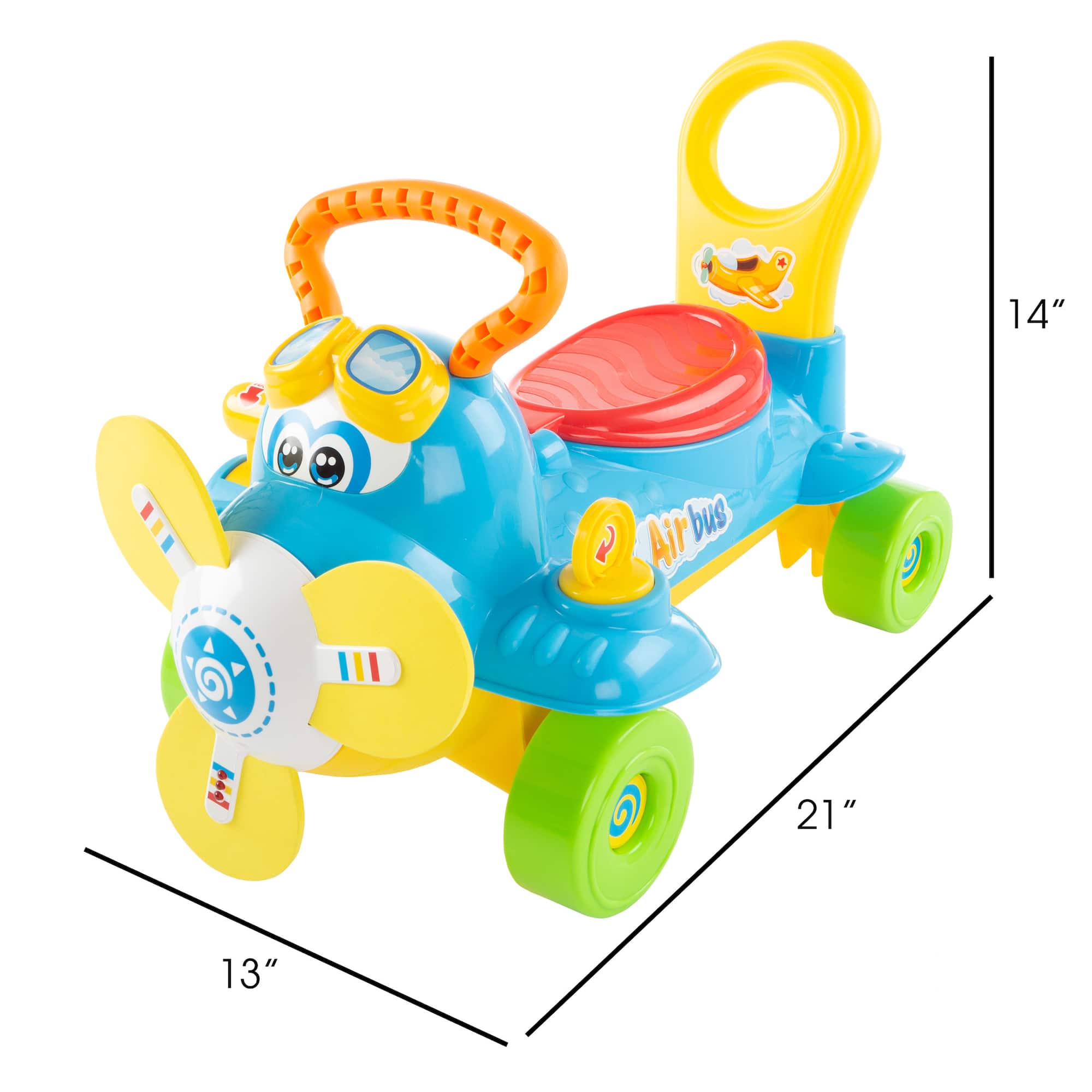 Toy Time Electronic Ride-On Toddler Airplane